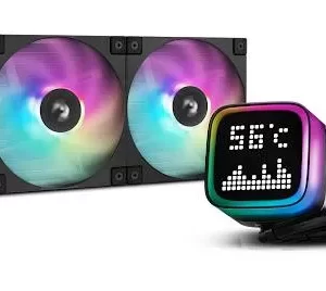 Enfriamiento Liquido DeepCool LP240 ARGB , 2 x 120mm, 600-2400 RPM Negro R-LP240-BKMSNC-G-1