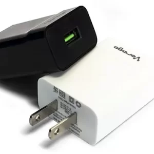 Cargador VORAGO AU-302-WH, Blanco, Fast Charge 2.4A