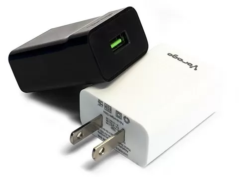 Cargador VORAGO AU-302-WH, Blanco, Fast Charge 2.4A
