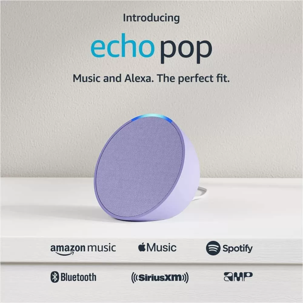 Amazon Echo Pop Con Asistente Virtual Alexa Lavender Bloom - Imagen 2