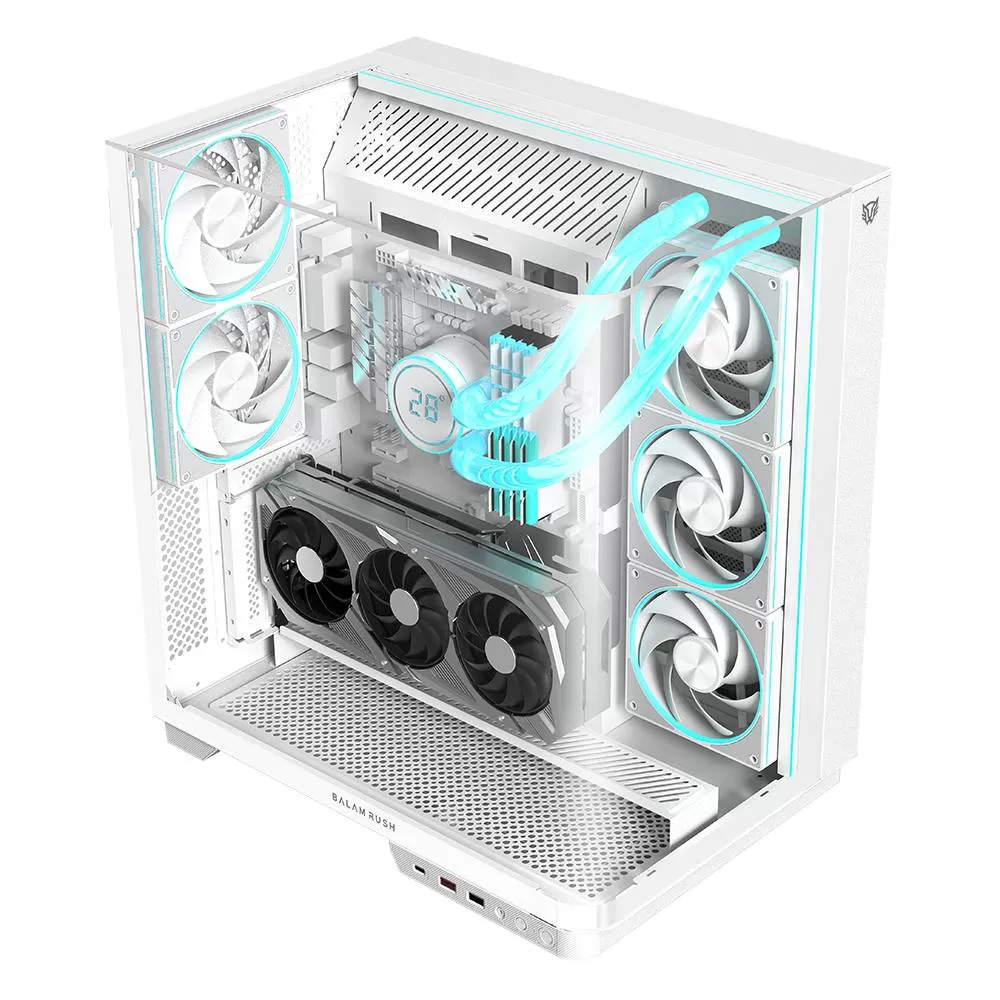 Gabinete Gamer Media Torre Tank Expert Curve 7800 Legend Series, Factor: Micro ATX, Mini ATX, Panel Curvo Cristal Templado - Imagen 4