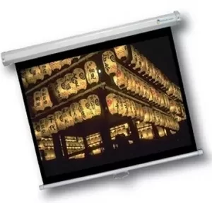 Pantalla de Proyección Multimedia Screens MSC-305, 170 pulgadas, Manual, Pared, Color blanco