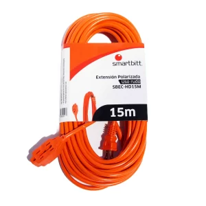 Extensión de Uso Rudo SMARTBITT SBEC-HD15M, Naranja, 3, 15 m