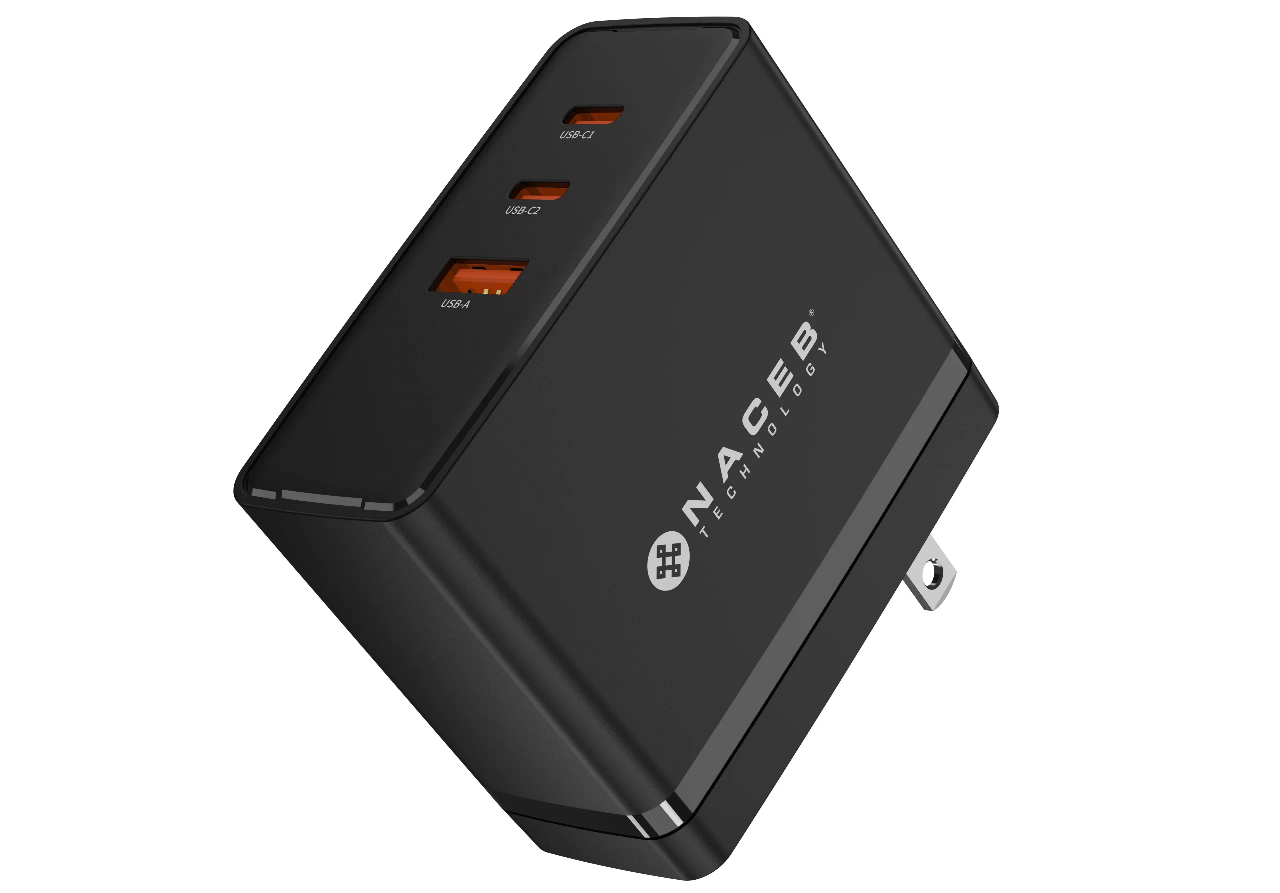 NACEB CARGADOR DE PARED GaN USB-A + USB-C + USB-C 100W NA-0145 - Imagen 2