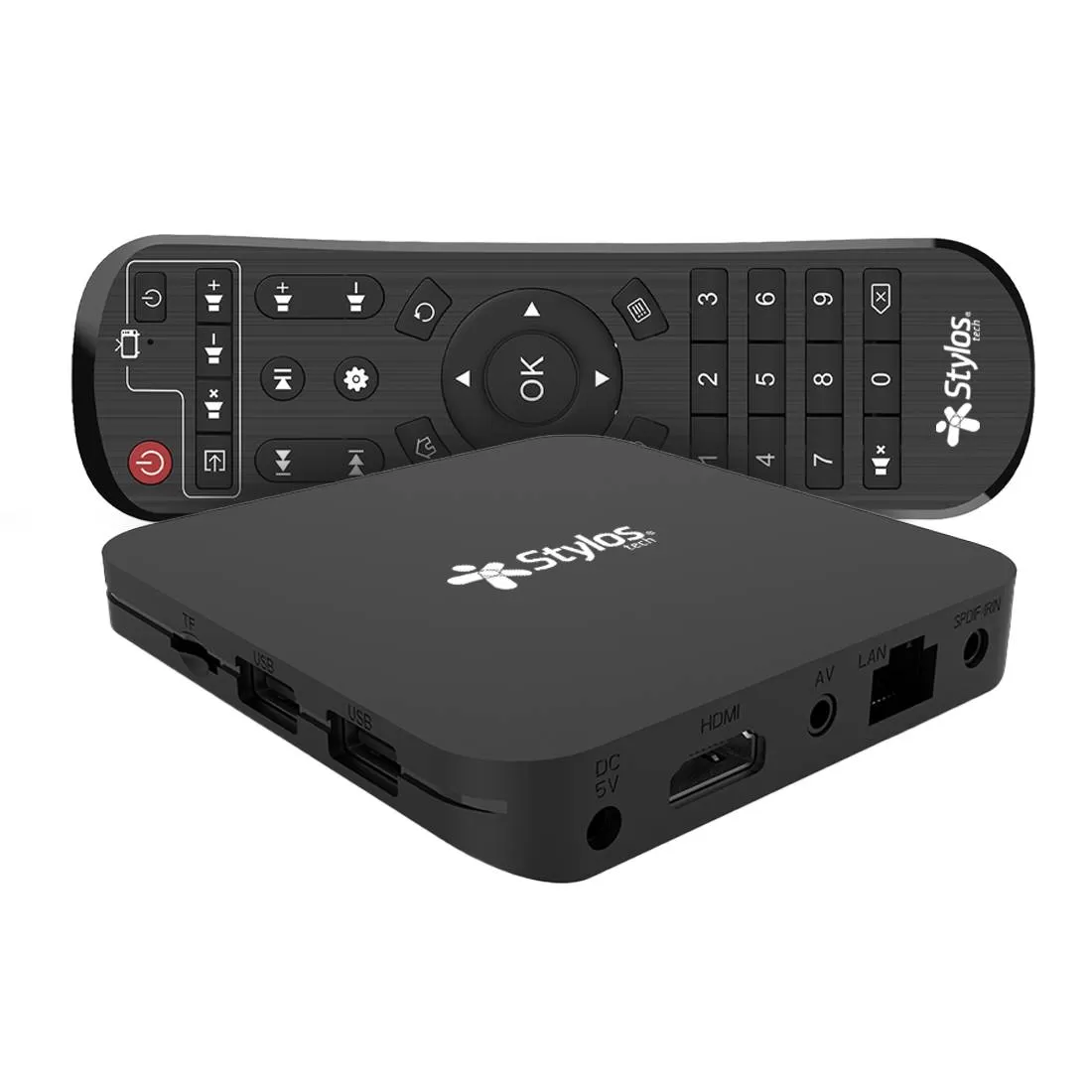 TV BOX Stylos Smart 4K Android 10,H313 2/16GB+2.4/5G WIFI+IR RCU Negro - Imagen 2