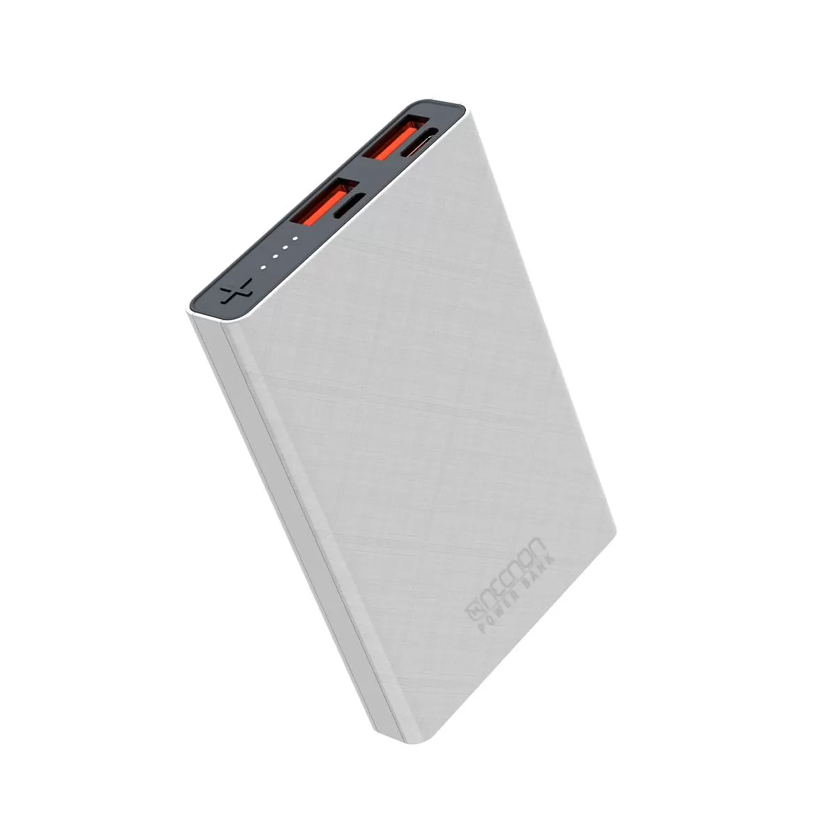 Power Bank NPW-05TC Necnon 5000mAh entrada y salida doble USB 5V/2.1 y tipo C 5V/2.1A. 1 A 2 CARGAS indicador de carga con luz LED, bateria de 5,000 mAH - Imagen 3