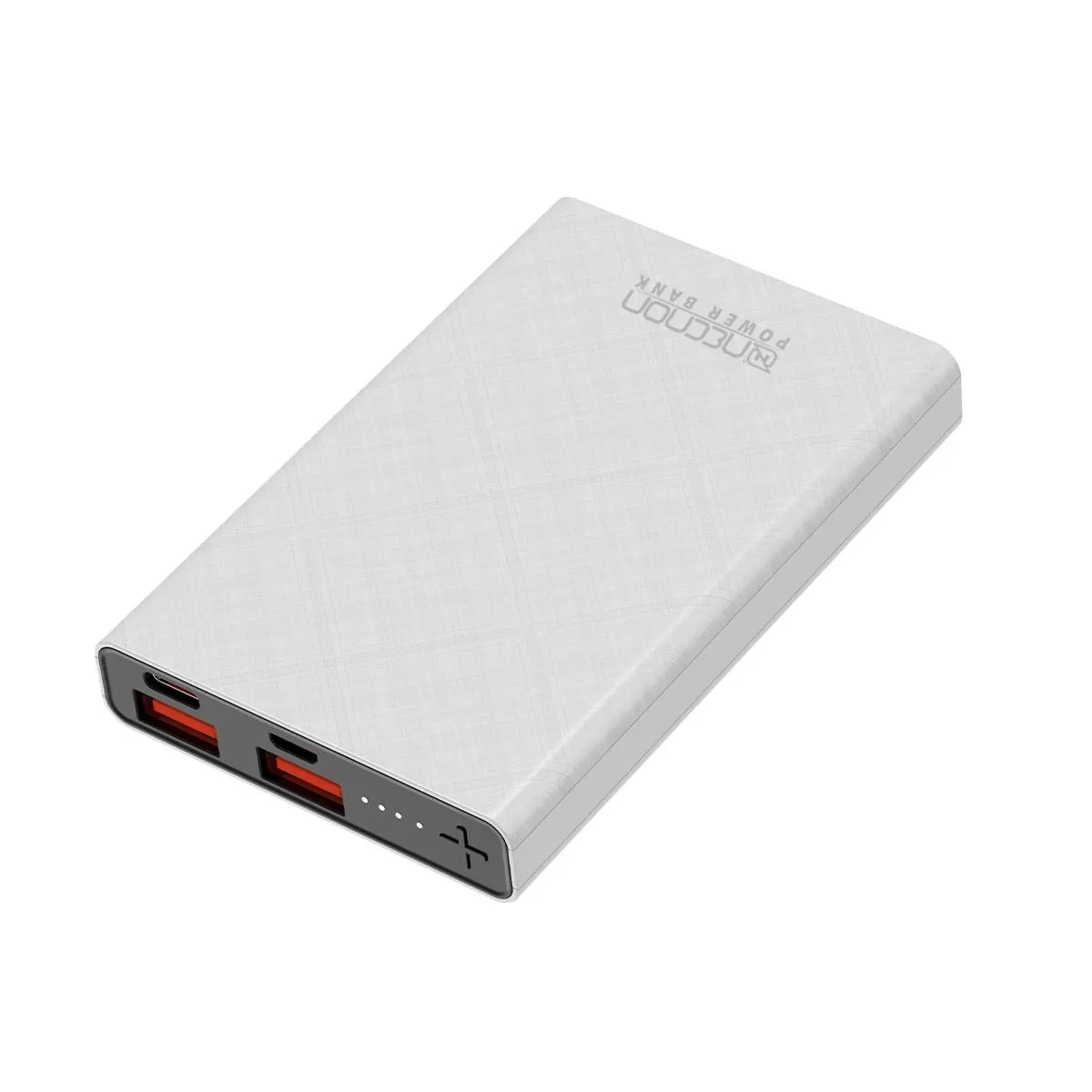 Power Bank NPW-05TC Necnon 5000mAh entrada y salida doble USB 5V/2.1 y tipo C 5V/2.1A. 1 A 2 CARGAS indicador de carga con luz LED, bateria de 5,000 mAH - Imagen 5