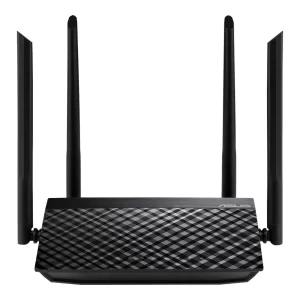 Router ASUS RT-AC1200_V2, 300 + 867 Mbps, Antena externa x 4, Transmitir / Recibir Tecnología MIMO 2,4 GHz 2 × 2, 5 GHz 2 × 2
