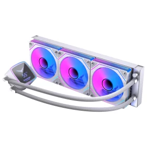 NACEB ENFRIAMIENTO LIQUIDO BOREAL 360MM PANTALLA DIGITAL ARGB BLANCO NA-0656B