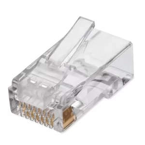 QIAN BOTE CON 100 PIEZAS DE PLUG RJ45 CAT6 NIU,COMPATIBLE CON CABLE CAT6 /6EM Y CAT5 Y 5E 8 CONTACTOS CON BAÑO DE ORO DE 50 MICRONES MOD. NW6100