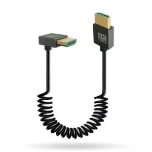 CABLE HDMI V2.0 TIPO ESPIRAL DE 30-80 CM; HDMI MACHO A HDMI MACHO RESOLUCION 8K@60HZ ,406351, BROBOTIX