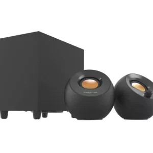 Altavoces Creative Pebble 2.1 8w con subwoofer alimentados por USB para PC y Laptops negros - MF0480 BK