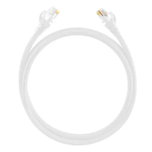 Cable de Parcheo (Patch Cord) / UTP 100% cobre/ Cat. 6 (24 AWG ) / 2 Metros / Color blanco / Ideal para PoE+ / Interior