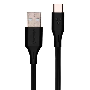 CABLE VORAGO CAB-C01B USB-TIPO C 1 METRO CARGA RAPIDA NEGRO