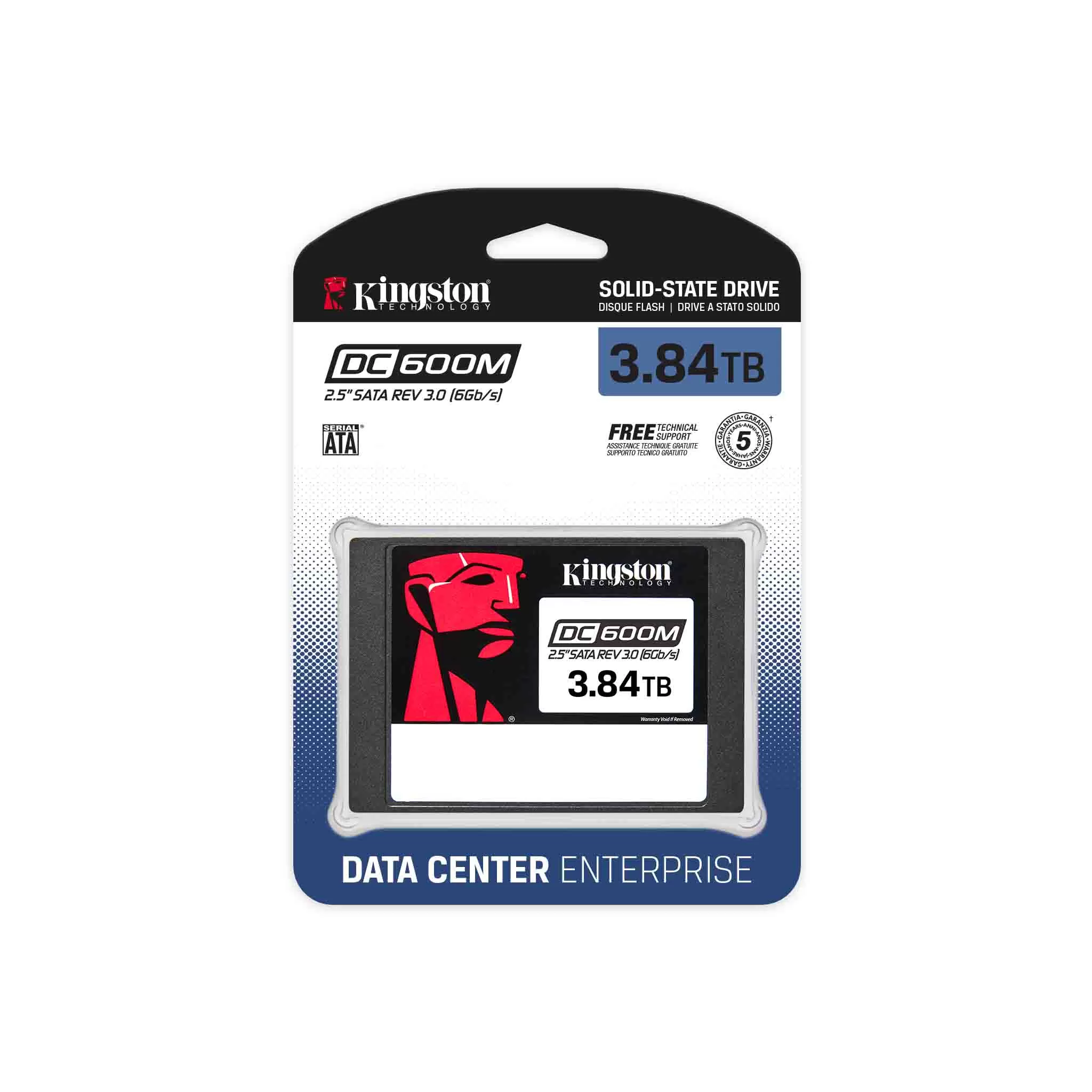 UNIDAD DE ESTADO SÓLIDO KINGSTON DC600M ENTERPRICE 3840GB SATA3 2.5 R.560MB/S W.530MB/S PARA SERVIDOR - Imagen 2