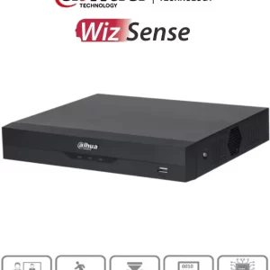 DAHUA XVR5116HS-I3 - DVR 16 Ch 5 Mp Lite/ WizSense/ H.265+/ 16 Ch HDCVI +8 IP/ Hasta 24 Canales IP/ 2 Canales de Reconocimiento Facial/ SMD+/1 Sata
