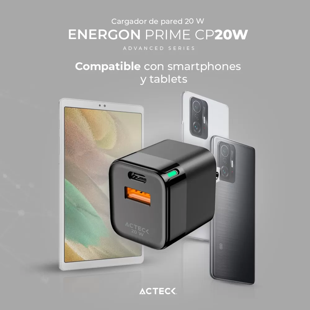 Cargador de pared 20w Energon Prime CP20W Advanced Series - Imagen 3