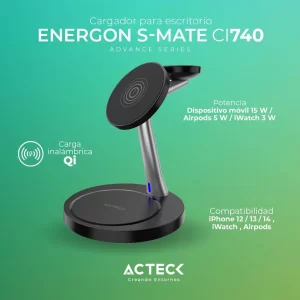 Cargador para Escritorio ENERGON S MATE CI7407 Acteck
