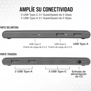 HUB CORSAIR USB-C 7-Port CU-9000003-NA