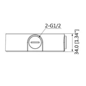 Caja de conexiones para camaras domo DAHUA