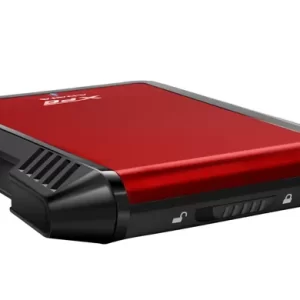 Gabinete Externo ADATA EX500, USB 3.2 Gen1 (compatible con las versiones anteriores USB 2.0), 2.5 pulgadas, Rojo