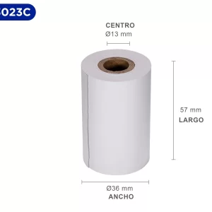 EVOTEC CAJA CON 160 ROLLOS DE PAPEL TERMICO 57*36mm EV-3023 TR5736