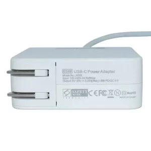 Cargador / Adaptador para Laptop AC-USBC-65W GENERICO PUNTA TIPO C USB-C 65W 20V/3.25A