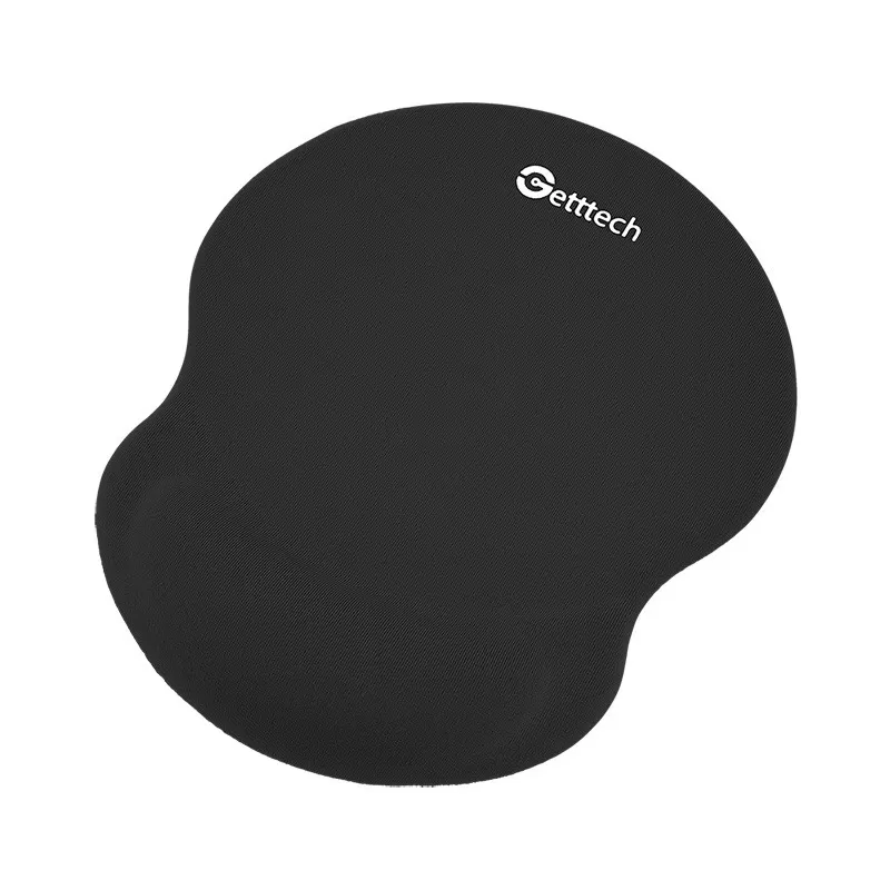 GETTTECH MOUSEPAD, ALFOMBRILLA PARA MOUSE COLOR NEGRO, CON ALMOHADILLA PARA MUÑECA DE GEL, MOD. GGD-STD-01-BK - Imagen 4
