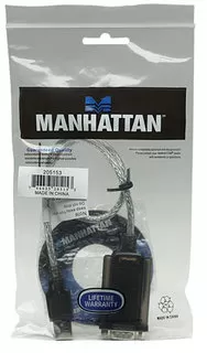 Convertidor de USB a Serial MANHATTAN 205153, 0,45 m, Transparente, RS-232, USB 2.0 A, Macho/Macho - Imagen 3