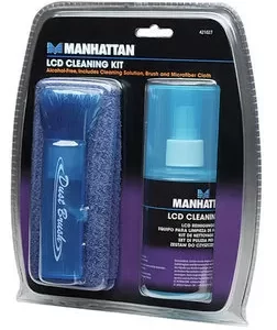 421027 Equipo para Limpieza de Pantallas LCD, incluye solución de limpieza, brocha y paño de microfibra.