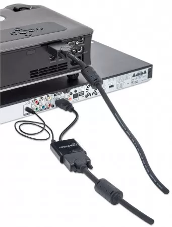 151559 Convertidor HDMI a VGA con audio, Completamente blindado para reducir fuentes de interferencia EMI y otras. - Imagen 2