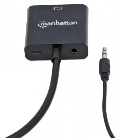 151559 Convertidor HDMI a VGA con audio, Completamente blindado para reducir fuentes de interferencia EMI y otras. - Imagen 3