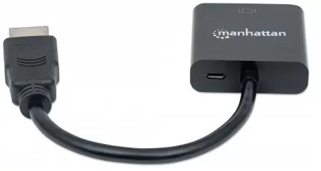 Convertidor HDMI a VGA MANHATTAN 151436, 0,22 m, HDMI, VGA, Macho/hembra, Negro - Imagen 3