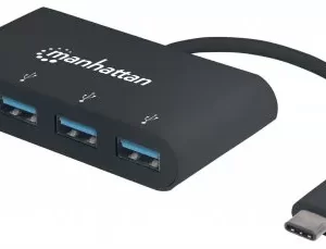 162746 Hub USB-C 3.2 Gen 1 USB-C macho a cuatro USB-A hembra, USB SuperSpeed a 5 Gbps