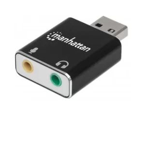 152754 Adaptador USB-A a Puertos de 3.5 mm para Entrada de Micrófono y Salida de Audio, Soporta sonido estereo 2.1