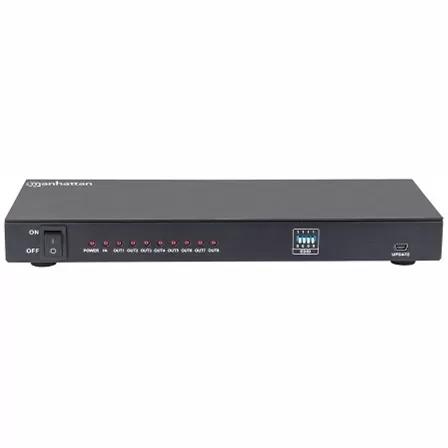 Video Splitter HDMI 4K MANHATTAN de 8 puertos, Negro, HDMI, HDMI, HDMI, Hembra/hembra - Imagen 2