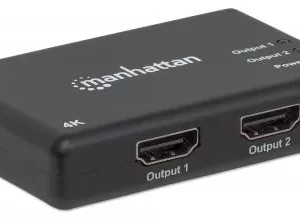 207669 Splitter HDMI de 2 puertos; Resolución 4K@30Hz, Video full 3D y Color Profundo.