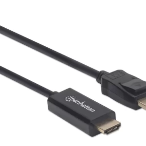 153188 Cable DisplayPort Macho a HDMI Macho, 3 m; resoluciones de video Full-HD hasta 1080p a 60Hz