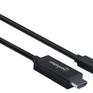 Cable Mini DisplayPort a HDM MANHATTAN 153287, 1,8 m, Mini DisplayPort, HDMI, Negro, Macho/Macho