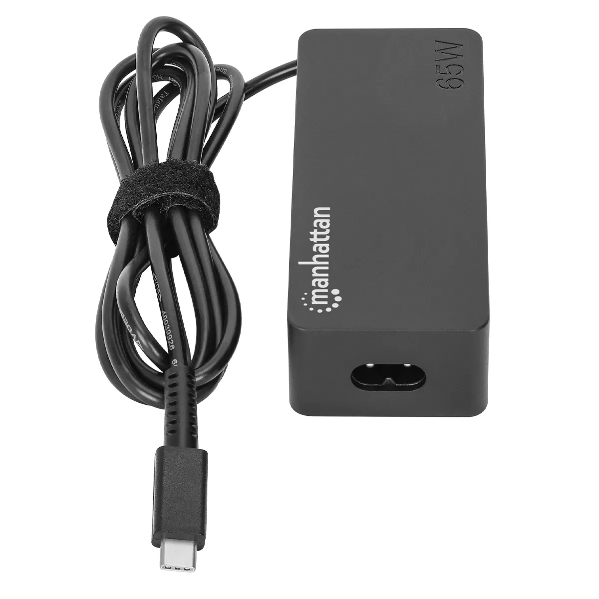 102513 Cargador para laptop USB-C de 65 W, Carga cualquier dispositivo con entrada Tipo-C.
