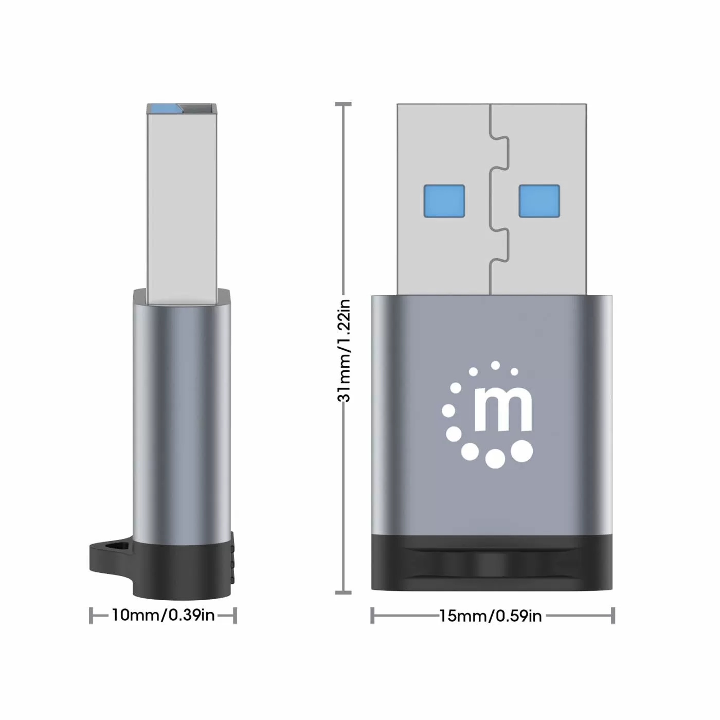356305 Adaptador de USB-A a USB-C V3.2, Conecta fácilmente un dispositivo USB-C a un puerto USB-A. - Imagen 4