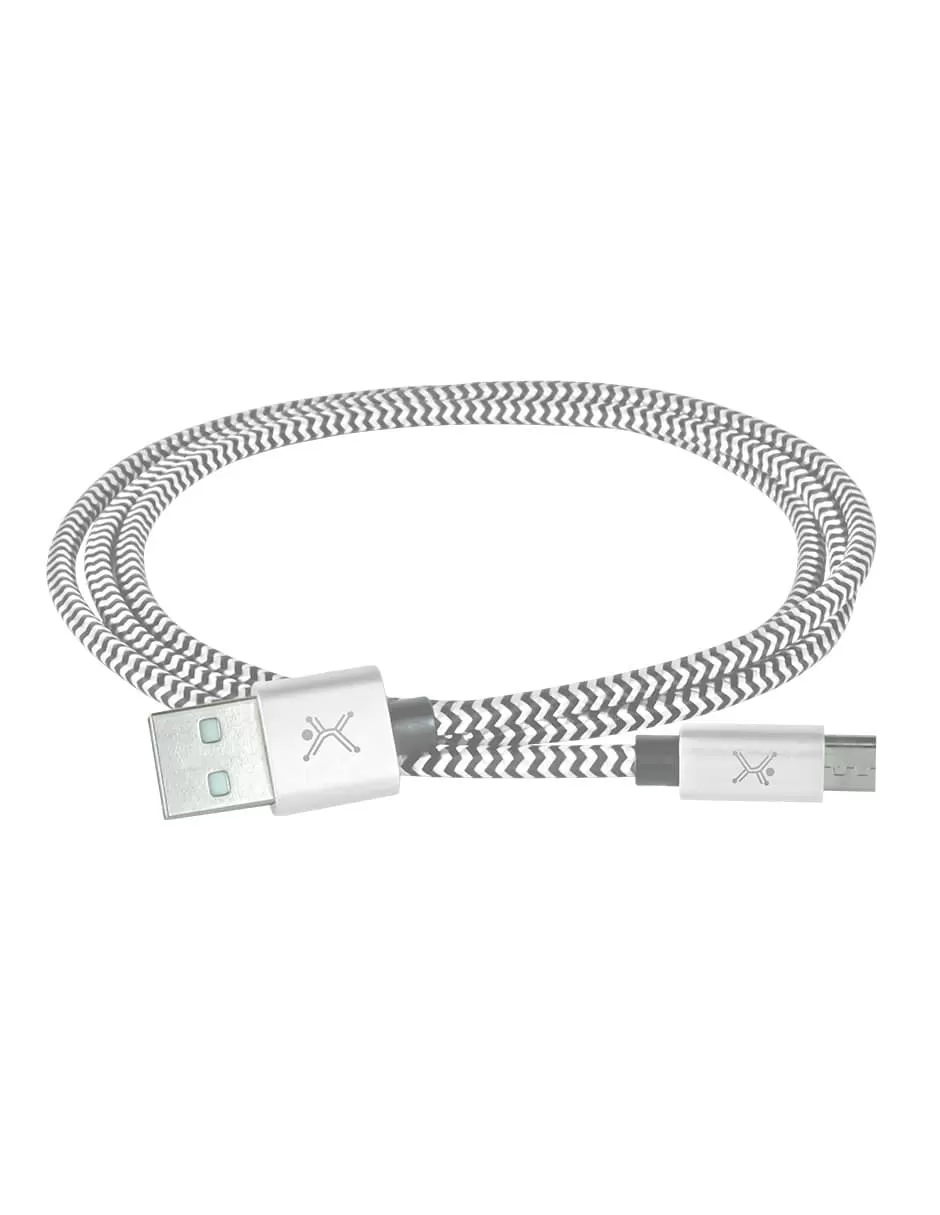 Cable USB A Micro USB PERFECT CHOICE PC-101680 , Plata