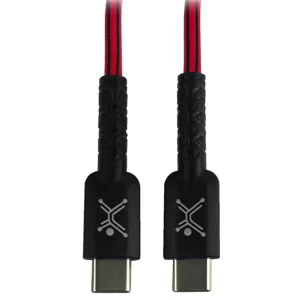 Cable USB Tipo C Carga Rápida para tu Smartphone 1mtr de Longitud Color Rojo/ Negro| PERFECT CHOICE