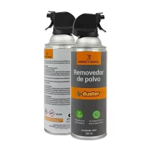Kit de 2 pack de aire comprimido de 330ml PC-034100 Eliminador de polvo y contaminantes para áreas difíciles de limpiar