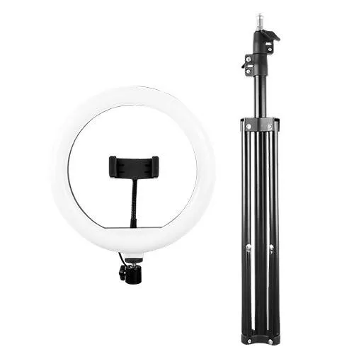 PC-120407 Aro de luz led 10 Pulgadas con base expandible y tripié para Streaming Lumeria | PERFECT CHOICE - Imagen 2