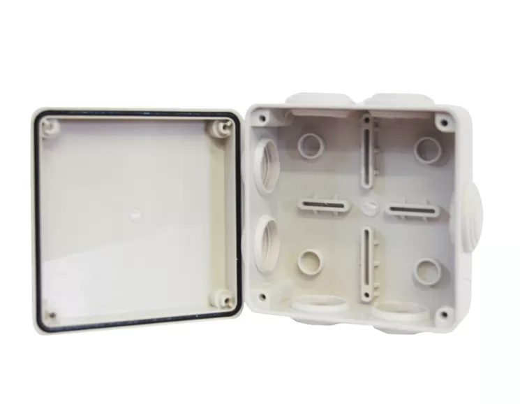 Caja Plástica 100X100X50 Sello de Goma IP55 ENSON ENS-PCB1010, Beige - Imagen 2