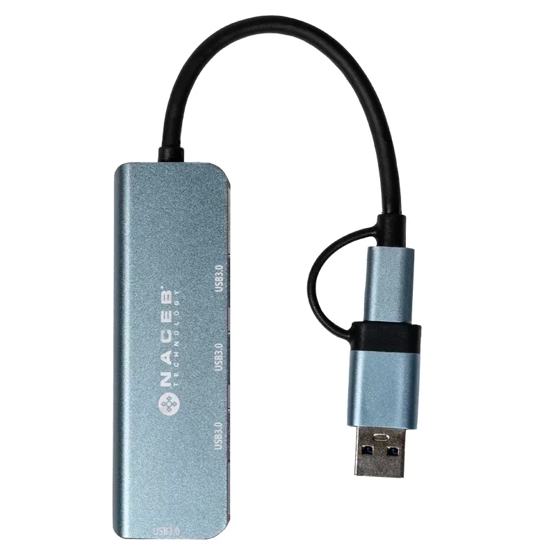 NACEB Hub Usb-C/A A 4 Puertos Usb 3.0 NA-0126 - Imagen 6