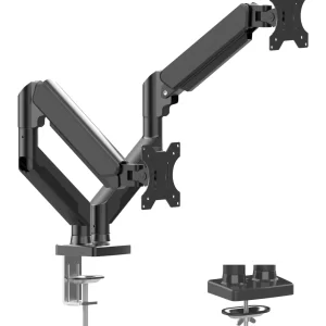 Brazo Articulador Para Dos Monitores Naceb (NA-0214), Brazo Articulador Para Dos Monitores Na-0214 Negro Dsa2102