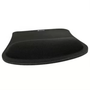 Mouse Pad Nextep NE-418R color Negro material Gel con Descansa Muñecas Tela Memory foam y Goma