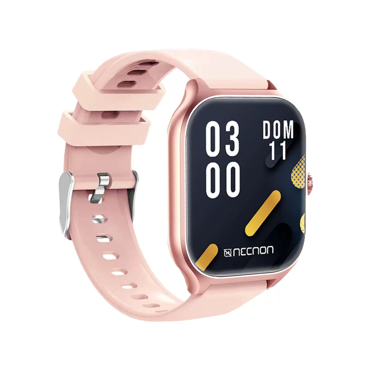 SMARTWATCH NSW-101 2.01 IP67 BT 5.0 APP FITPRO BAT 180 mAH MIDE CALORIAS FC CON VIBRACIÓN MULTIMEDIA FUNCIÓN BUSCAR Y FOTOS A DISTANCIA ROSA/OROROSA